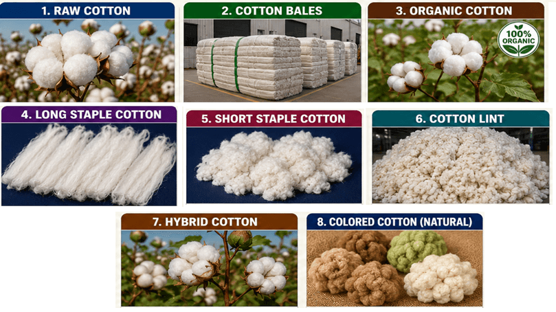 All Types of Cotton for Export