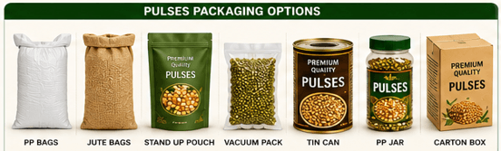 Pulses Packaging Options